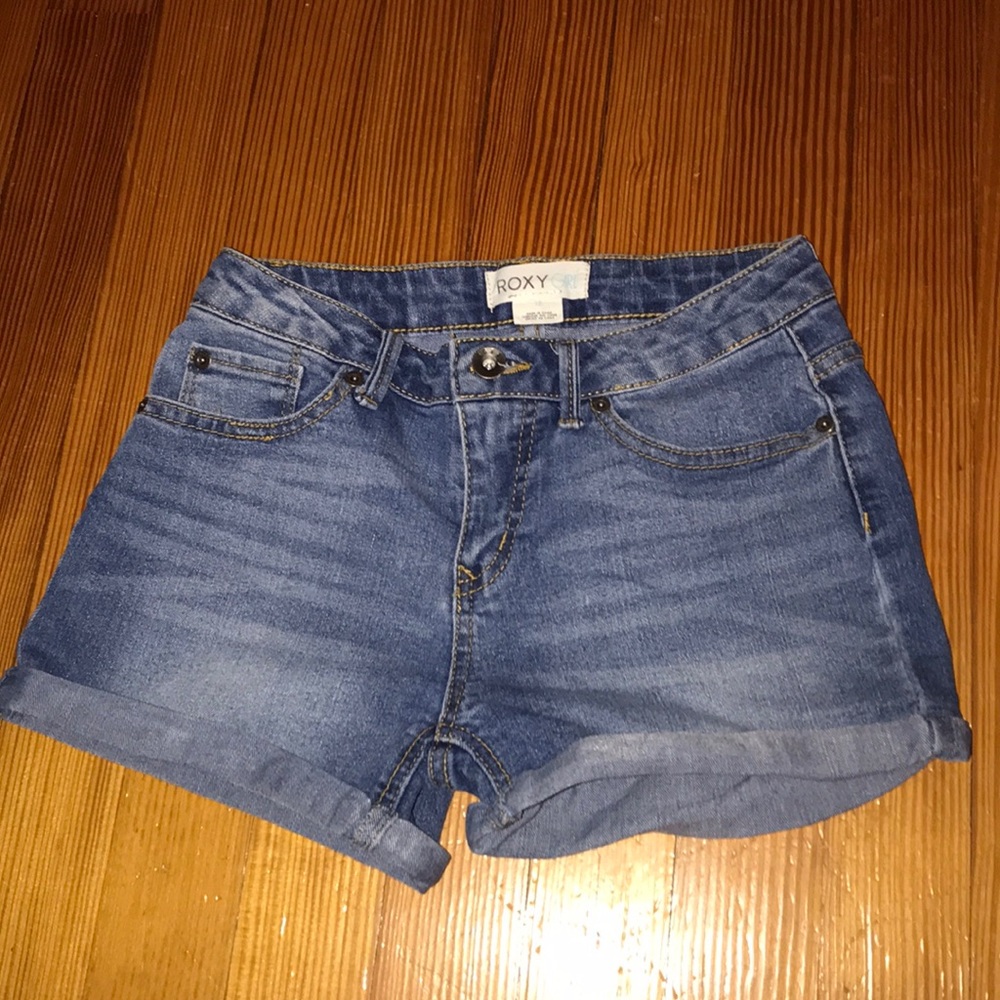 girls roxy jean shorts